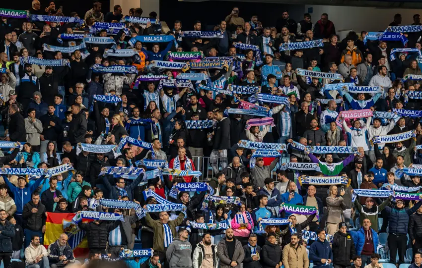 Menos de 100 entradas libres para llenar La Rosaleda contra el Sporting de Gijón