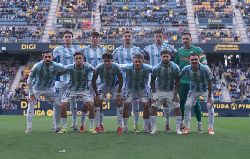 cadiz cf malaga cf jornada 31 jp financial mirandilla alineacion once