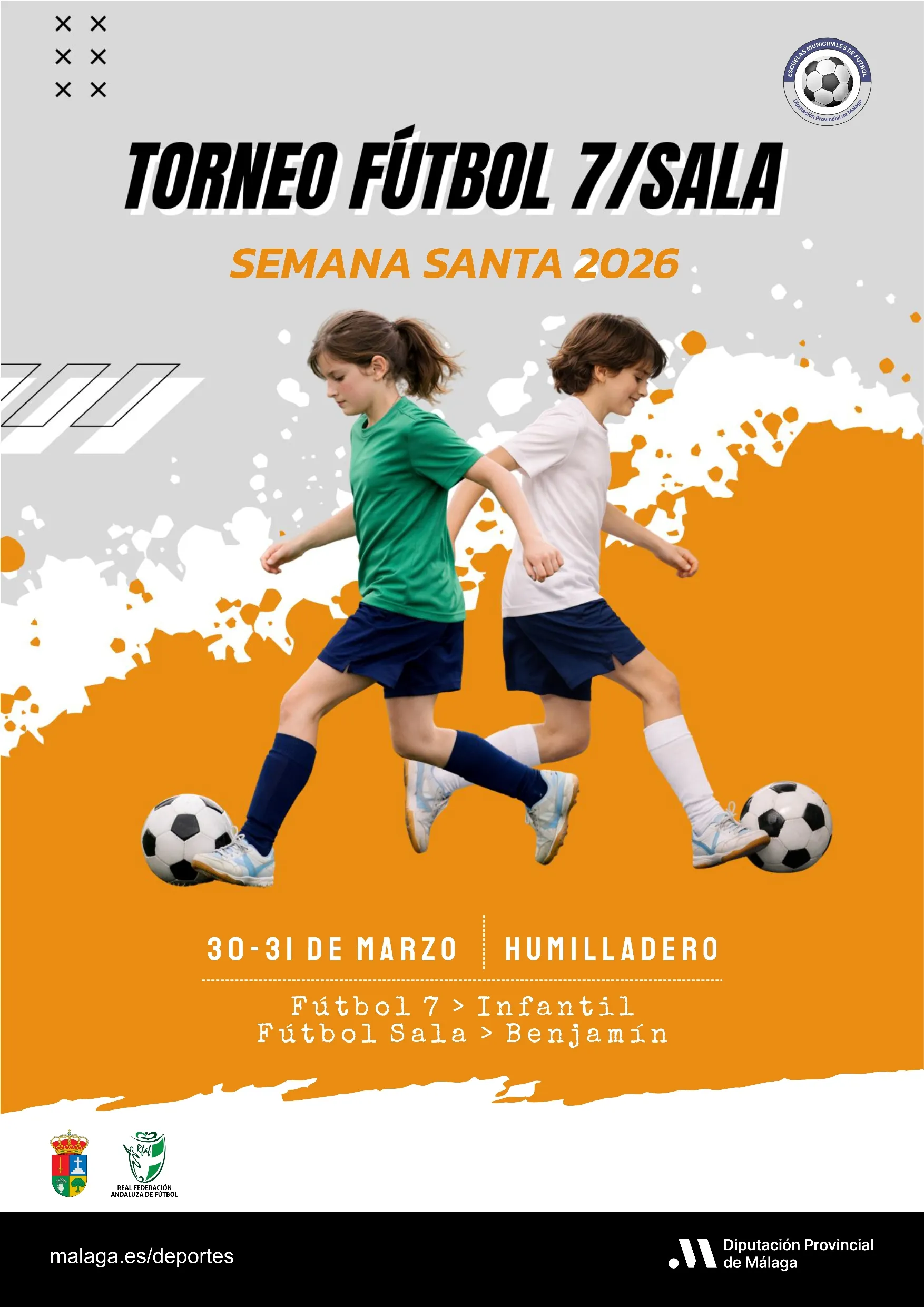 Cerca de 250 escolares participarán en los Torneos de Semana Santa de Fútbol que organiza la Diputación 2 cartel-torneo-futbol-semana-santa-2026
