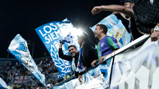 La Rosaleda afición