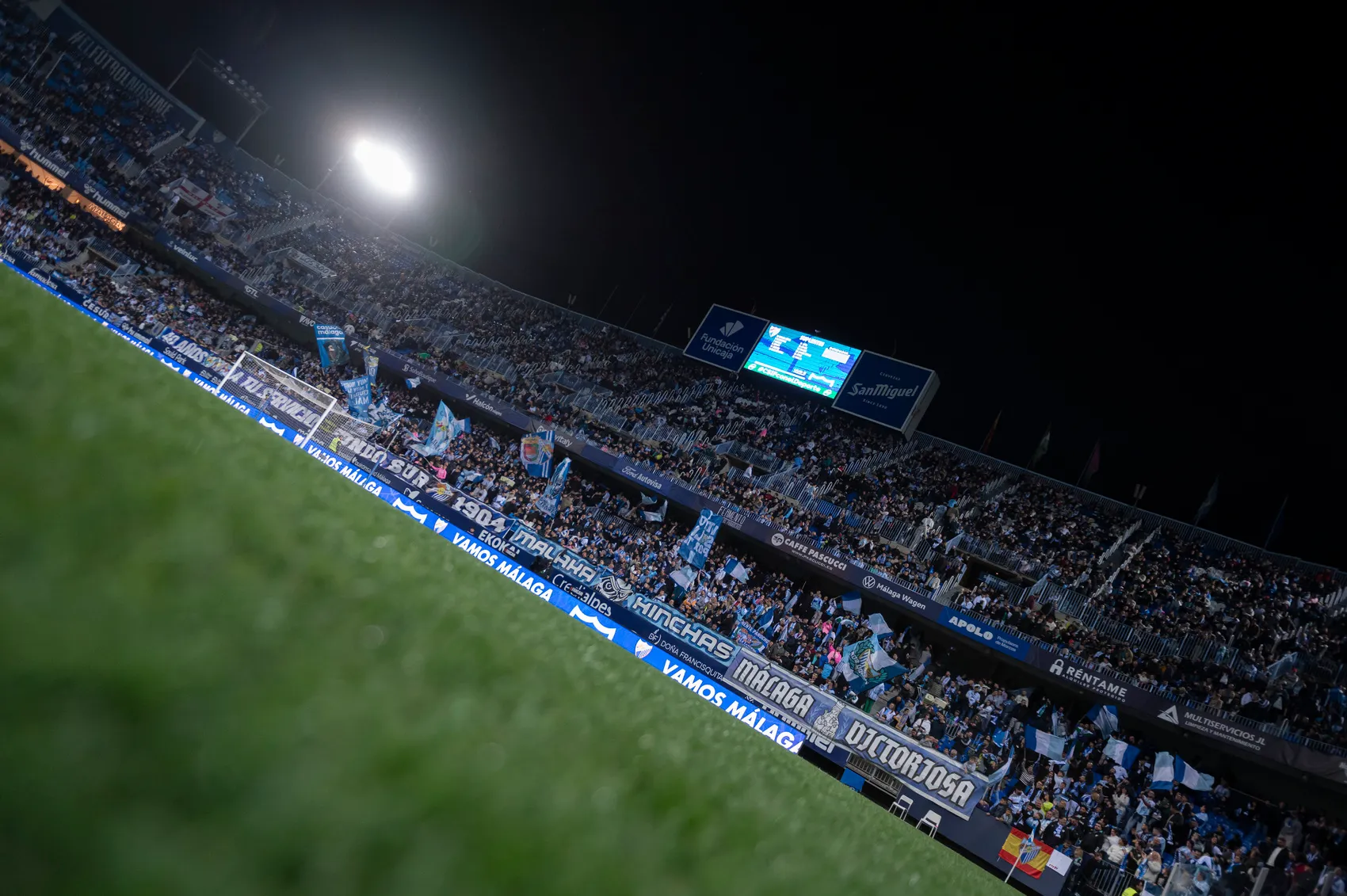 videomarcador málaga cf la rosaleda