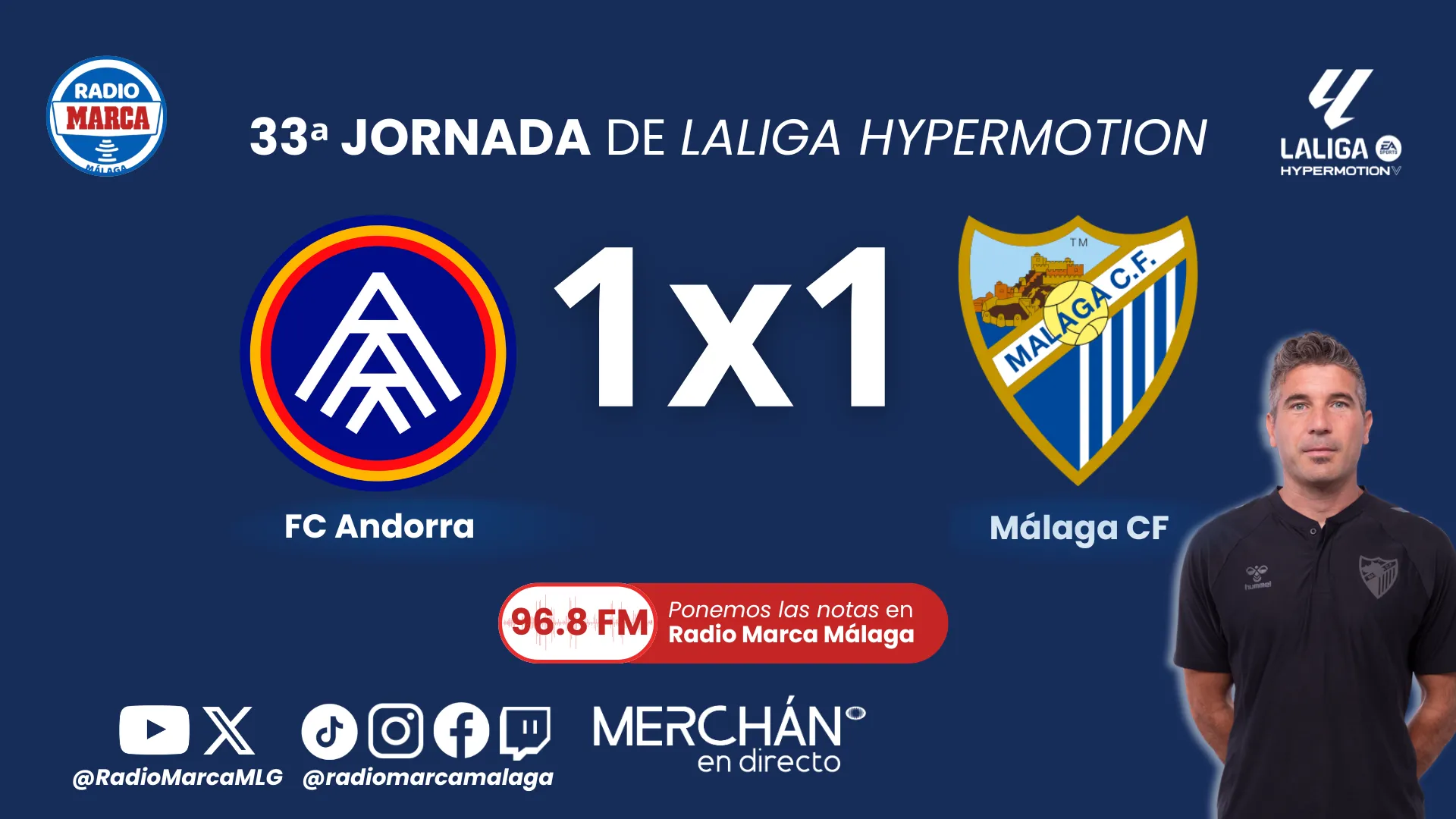 Este es el 1×1 del Málaga CF ante el FC Andorra