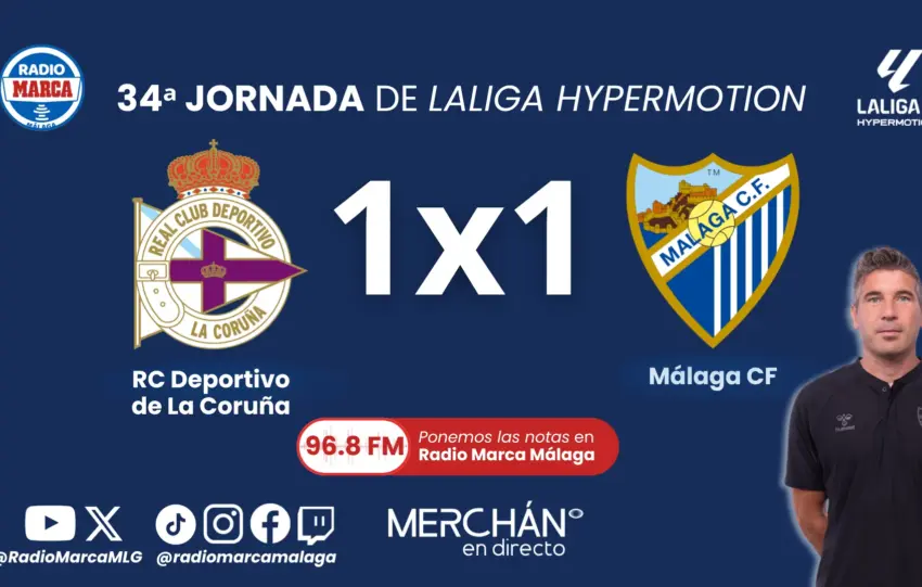 Este es el 1×1 y las notas del Málaga CF ante el RC Deportivo de La Coruña