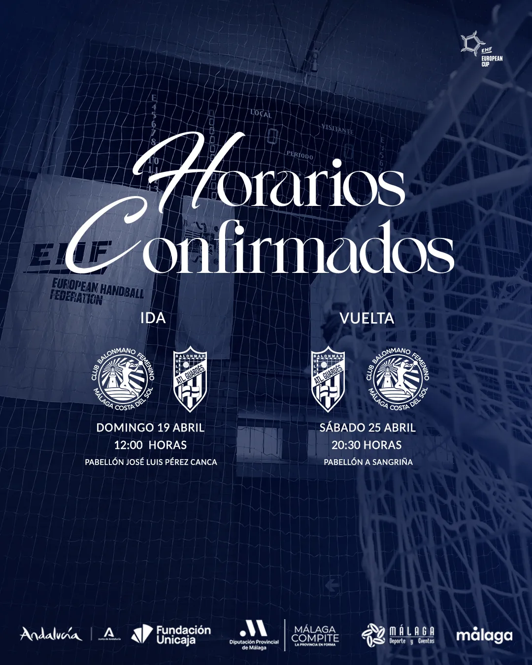 HORARIOS CONFIRMADOS EHF EUROPEAN CUP 11zon