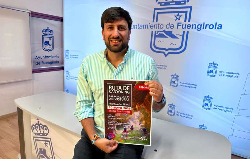 Isaac Vargas informa de un ruta de canyoning para jovenes de Fuengirola