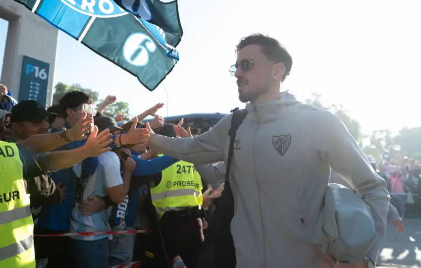 Adrián Niño y una posible recompra del Atleti: "Si se dieran las cosas como queremos, me gustaría seguir en Málaga"
