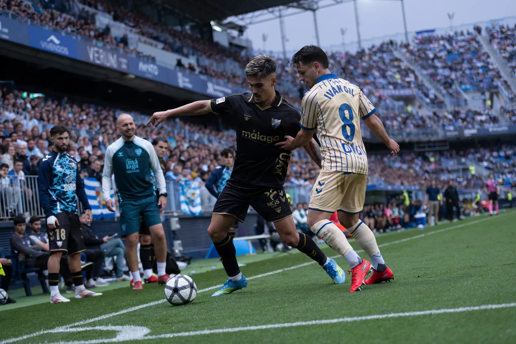 La eliminatoria entre el Málaga CF y la UD Las Palmas, declarada de alto riesgo