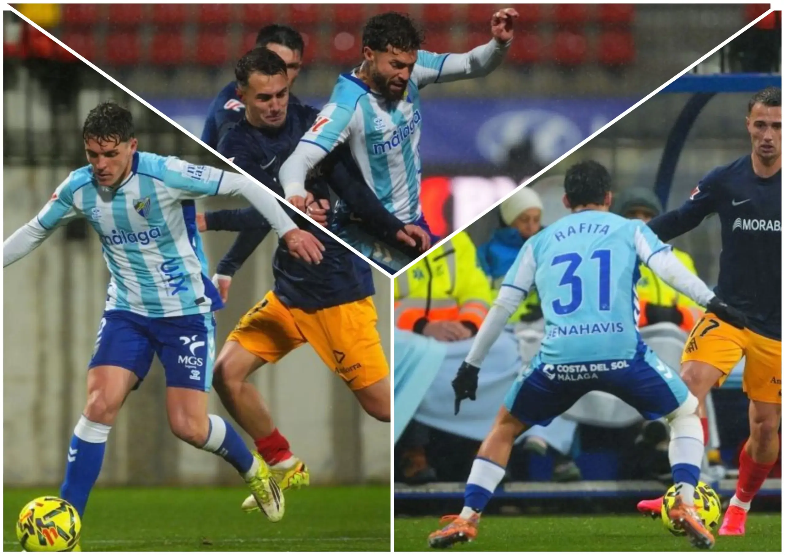 Problemas en los laterales del Málaga antes del duelo en Riazor