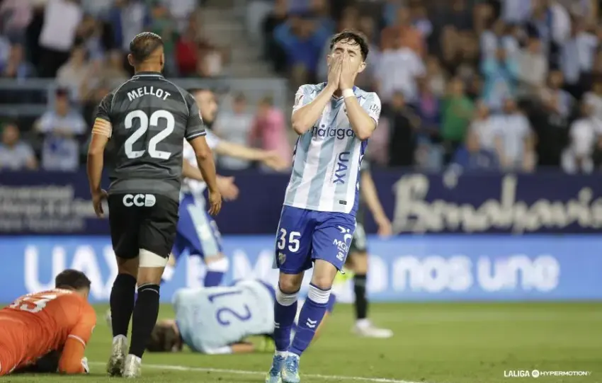 El Málaga CF, fuera del playoff tras 16 jornadas