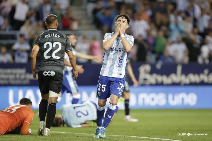 El Málaga CF, fuera del playoff tras 16 jornadas