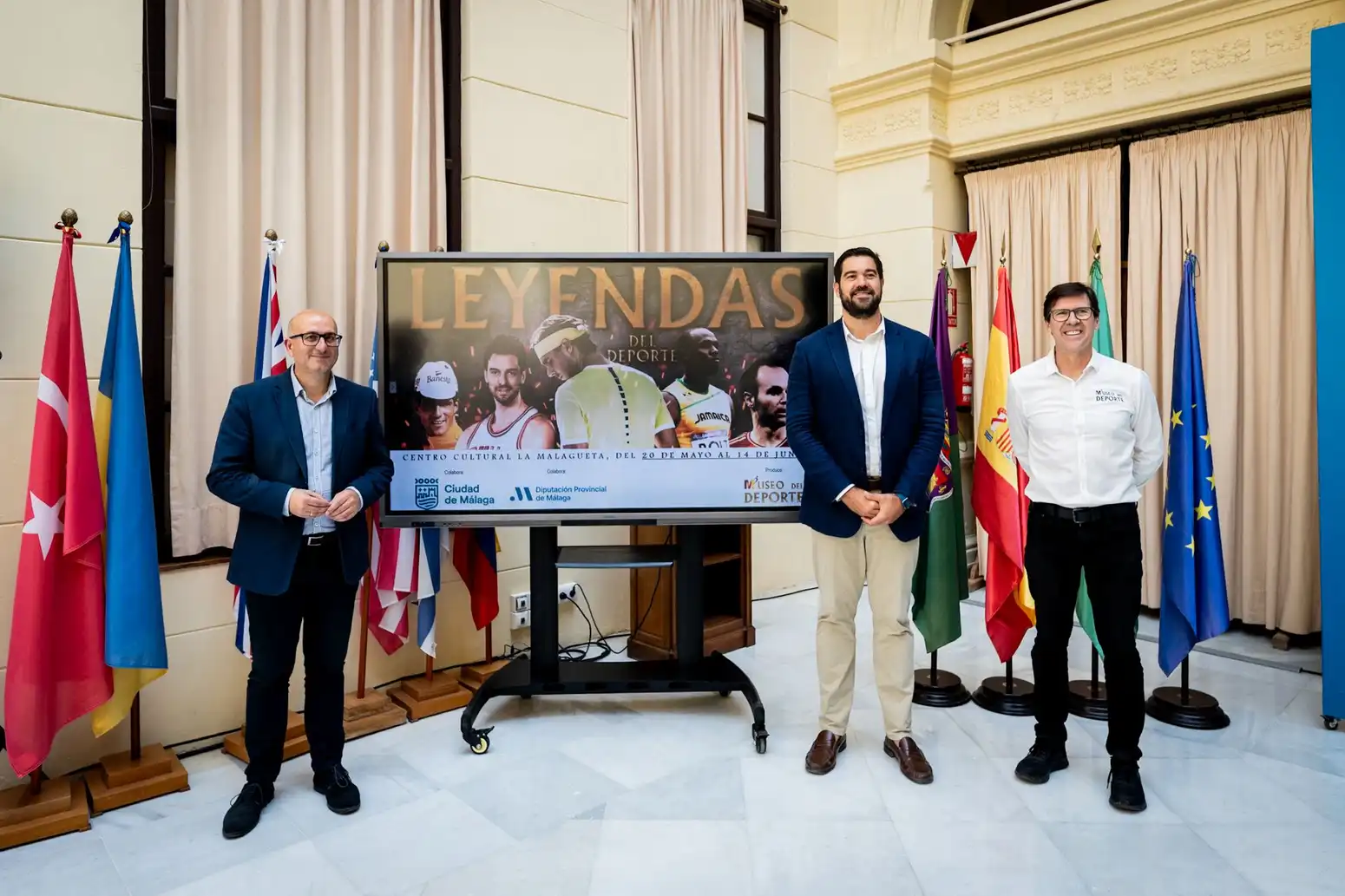 La Malagueta acoge una exposición con más de 200 objetos relacionados con los mayores hitos deportivos de la historia 3 16 - LEYENDAS DEL DEPORTE DIPUTACIÓN