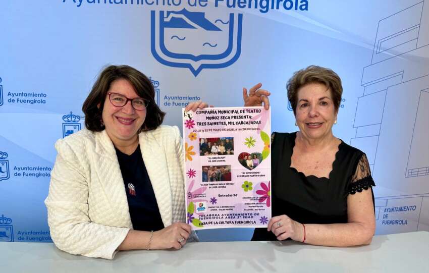 Bornao y Pericet informan de las proximas representaciones del Grupo de Teatro Munoz Seca