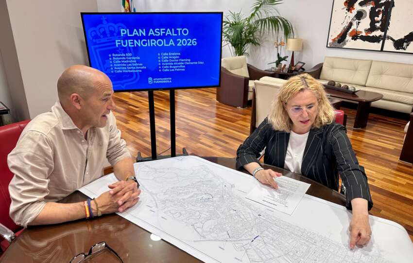 Mula indica en el plano de la ciudad las calles afectadas por el Plan Asfalto 2026
