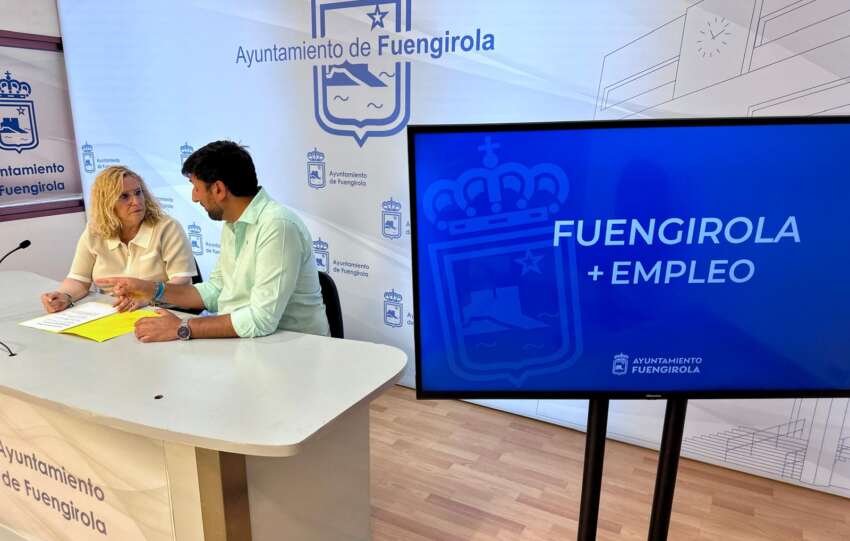Mula y Vargas durante un momento de la rueda de prensa sobre empleo