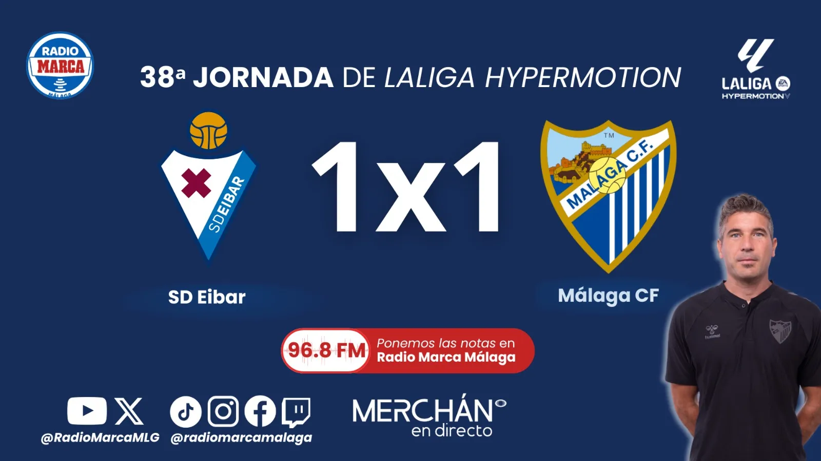 NOTAS DEL MÁLAGA CF EN EIBAR