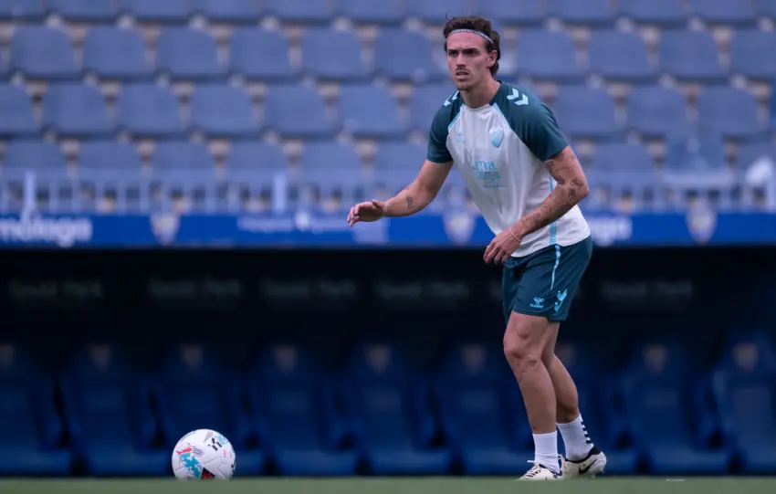 Entrenamiento Málaga CF: Fusión entre primer equipo y Atlético Malagueño