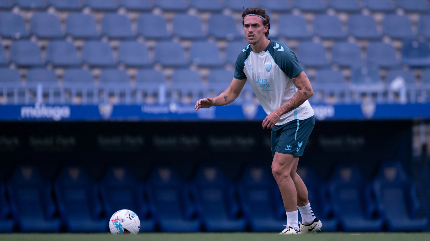 Entrenamiento Málaga CF: Fusión entre primer equipo y Atlético Malagueño