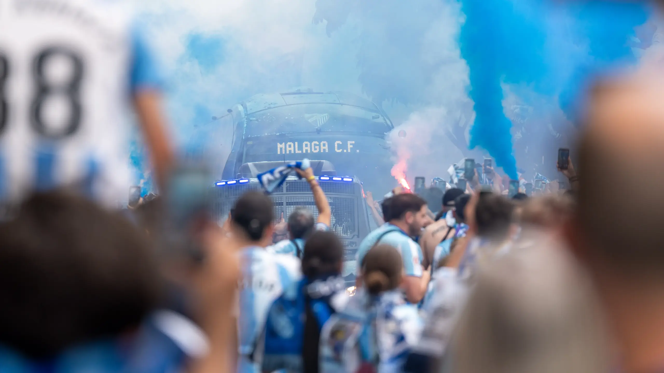 Radio Marca 9 El Málaga contará con otro recibimiento histórico a su autobús en la vuelta ante Las Palmas