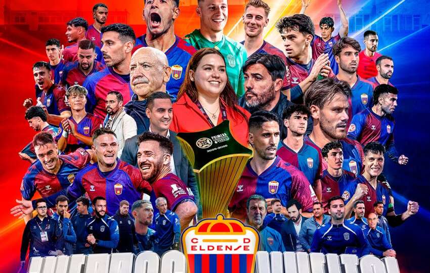 Manu Molina y Dioni ascienden a Segunda División con el CD Eldense