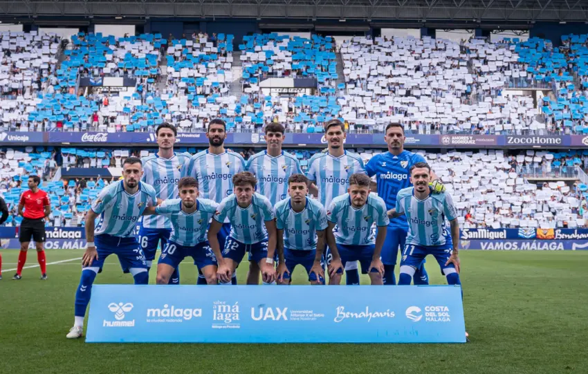 Alineación Málaga CF: Funes repite once de gala para asaltar el Ibercaja