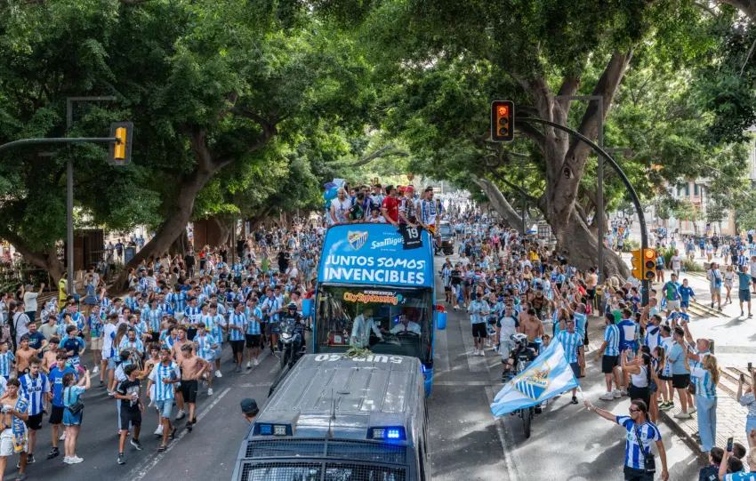 ascenso málaga celebración