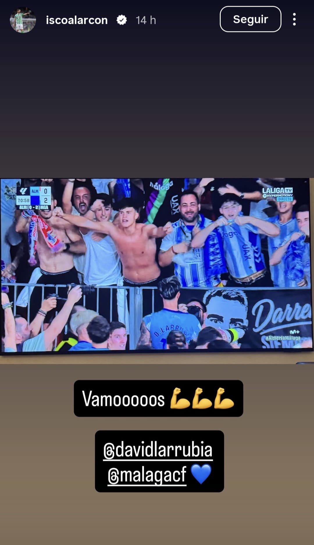Antonio Banderas, Isco, Pellicer... las felicitaciones más especiales hacia el Málaga CF 2 2 12