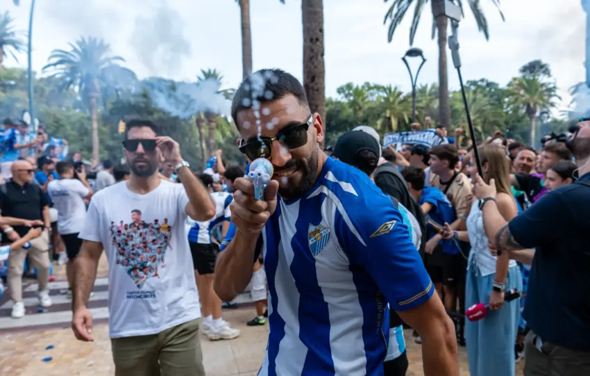 GALERÍA | Rememora el día de la celebración del Málaga CF tras el ascenso a Primera División