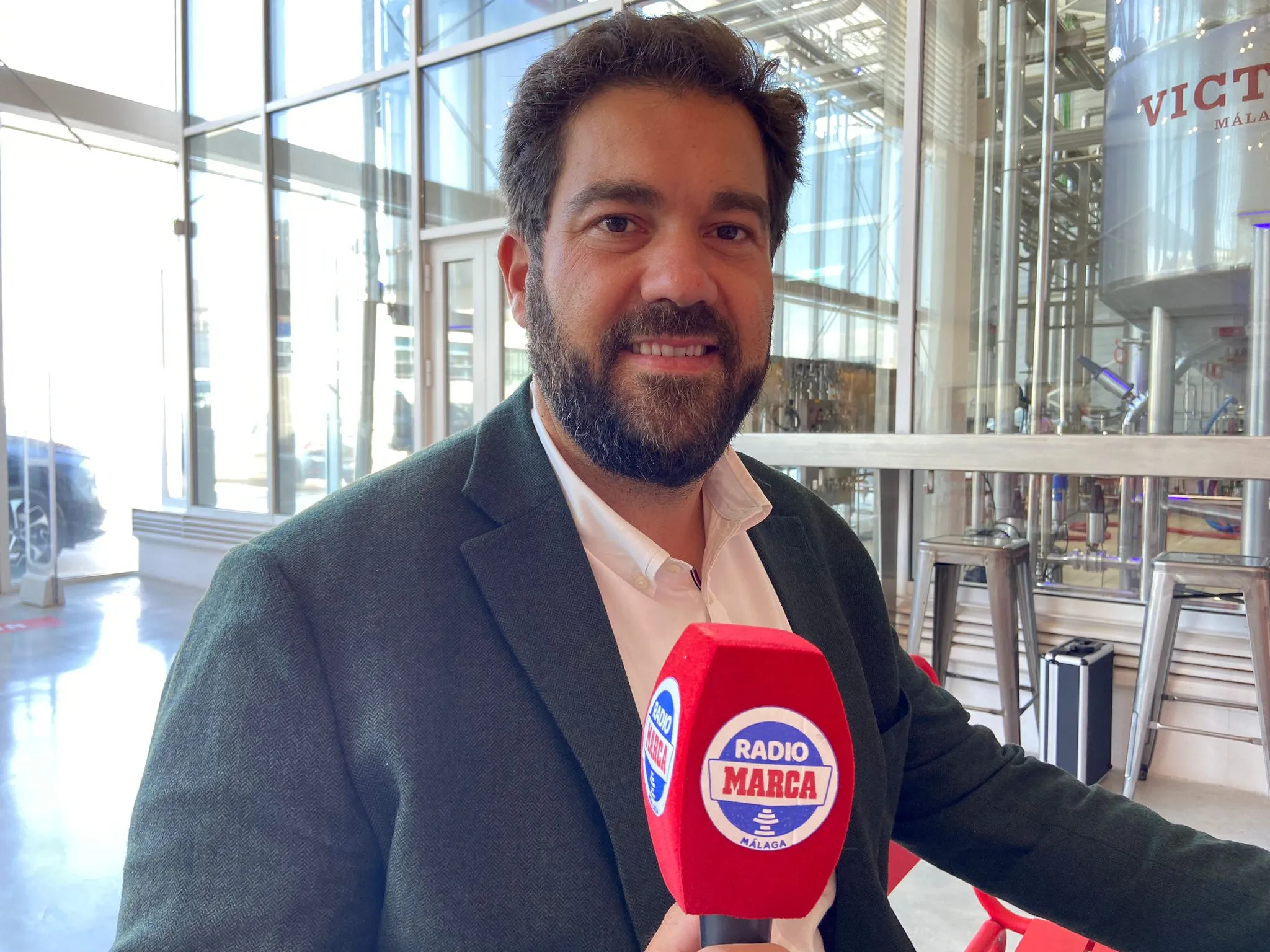 BORJA VIVAS Y EL ESTADIO DE LA ROSALEDA DEL MÁLAGA CF