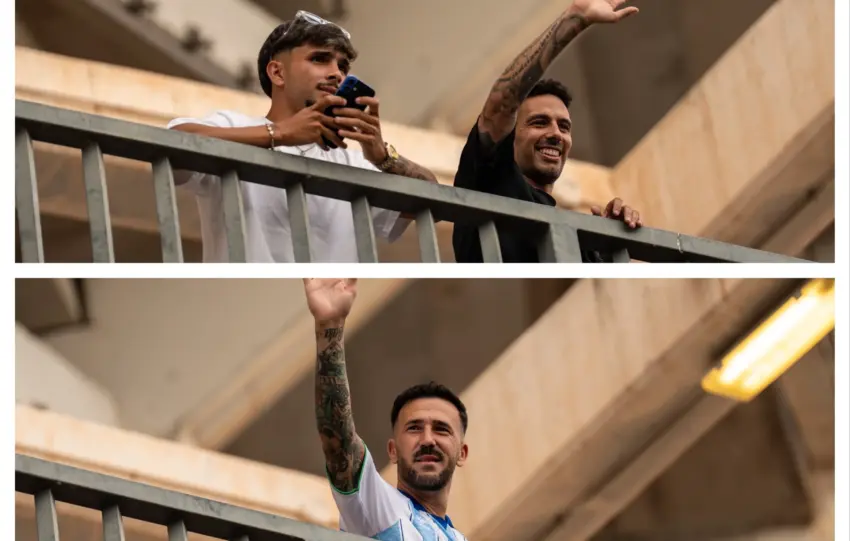 DIONI MANU MOLINA Y KEVIN ANTE LAS PALMAS EN LA ROSALEDA