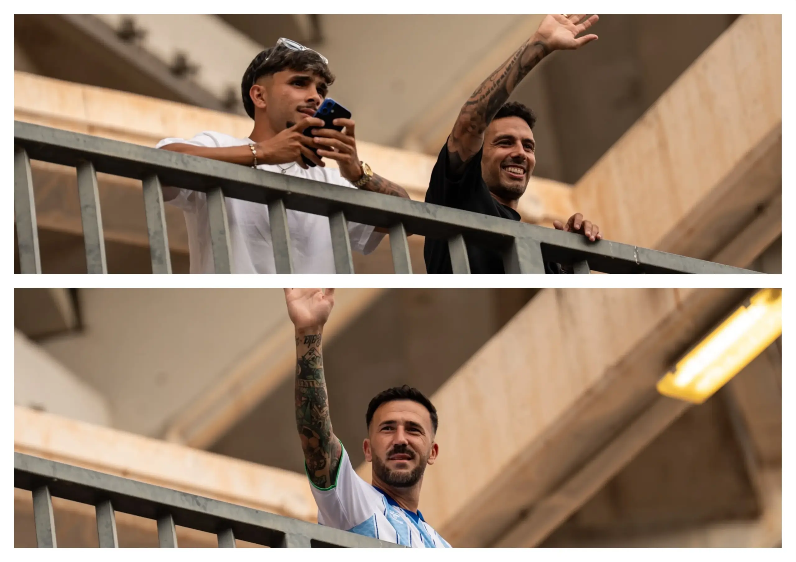 DIONI MANU MOLINA Y KEVIN ANTE LAS PALMAS EN LA ROSALEDA