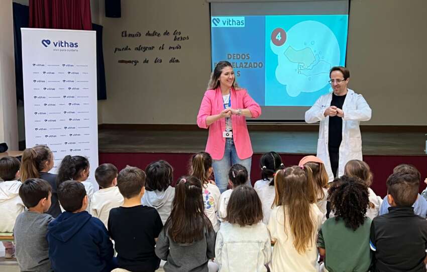 Imagen del Aula Salud Colegios sobre la higiene de manos