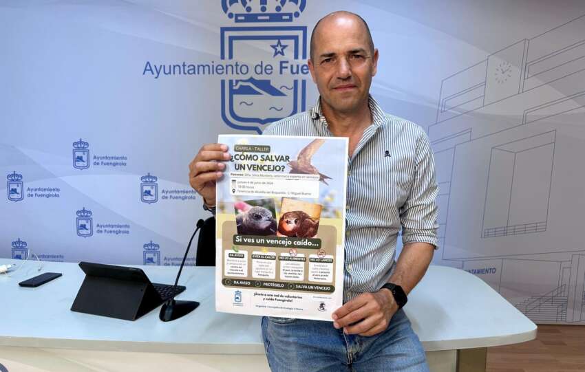 Jose Sanchez informa de la charla sobre vencejos