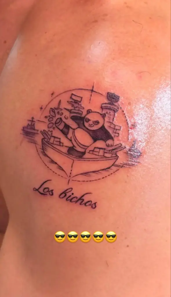 'Los bichos' en la piel de por vida: el tatuaje y la gran promesa de Funes 2 LOS BICHOS KUNG FU PANDA