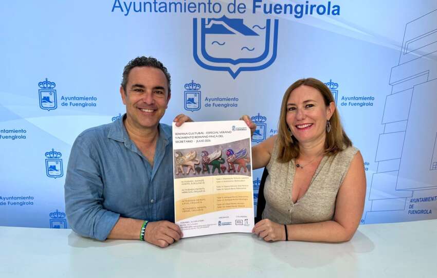 Romero y Moreno informan de los talleres de arqueologia de verano