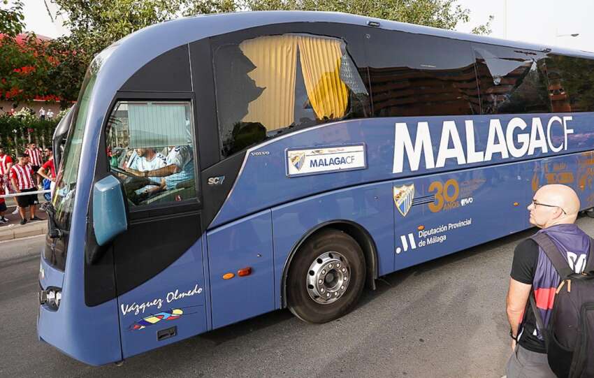 autobus malaga cf apedreado almeria
