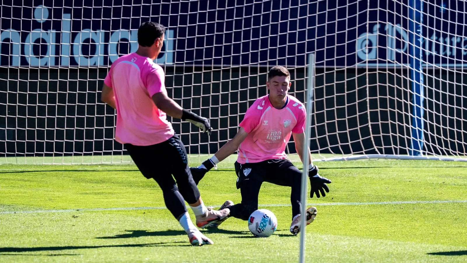 entrenamiento malaga cf la rosaleda carlos lopez