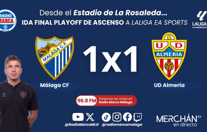 El 1x1 y las notas del empate entre el Málaga CF y la UD Almería