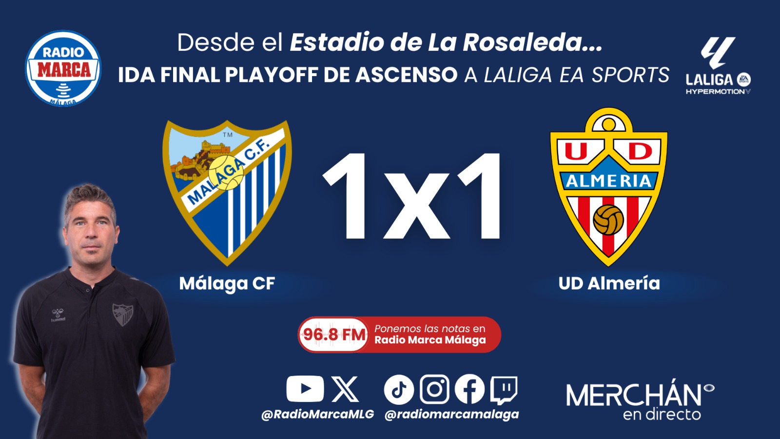 El 1x1 y las notas del empate entre el Málaga CF y la UD Almería