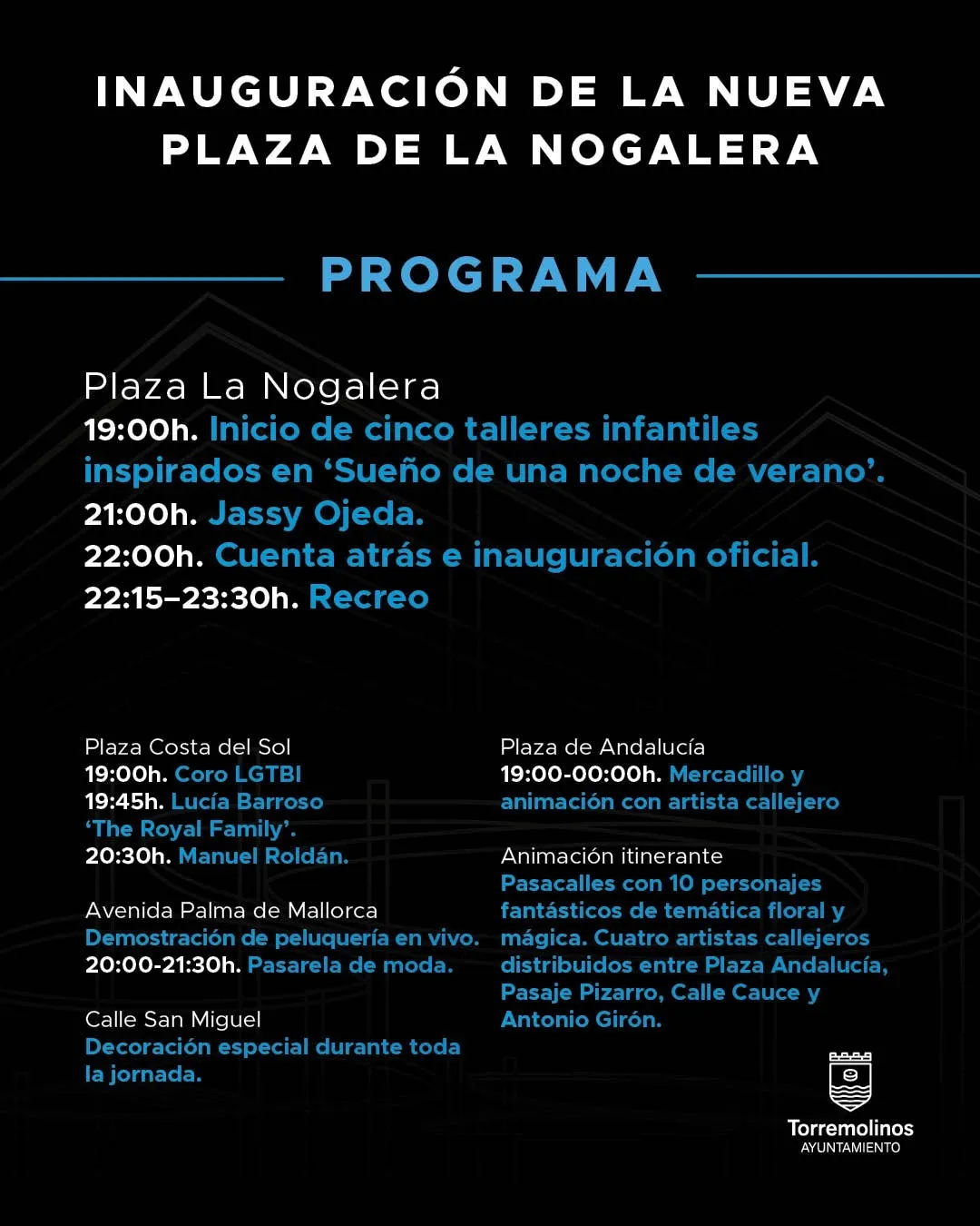 Torremolinos celebra la inauguración de la nueva Plaza de La Nogalera con un completo programa de actividades 2 5 INAUGURACION PLAZA NOGALERA