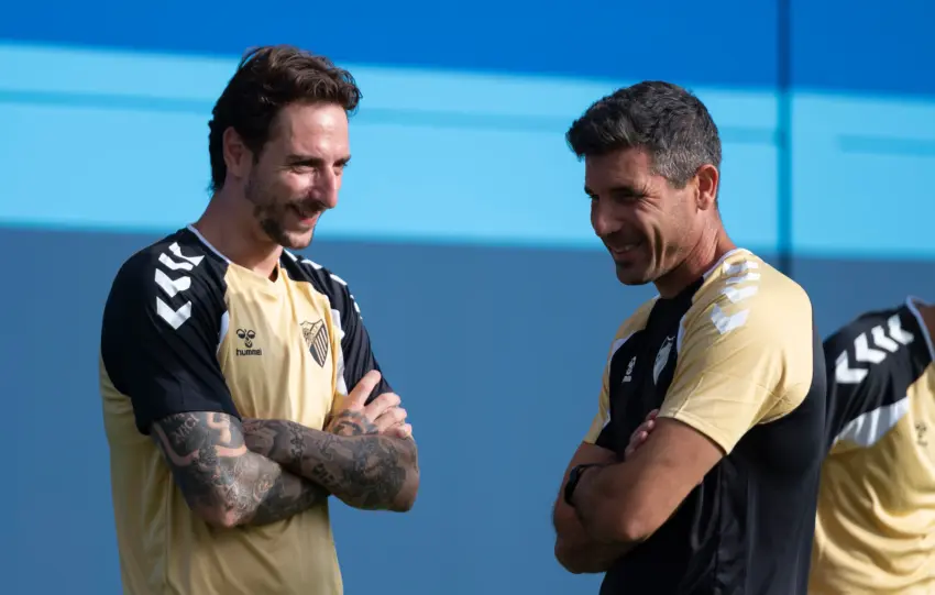 CALERO Y FUNES EN EL PRIMER ENTRENAMIENTO