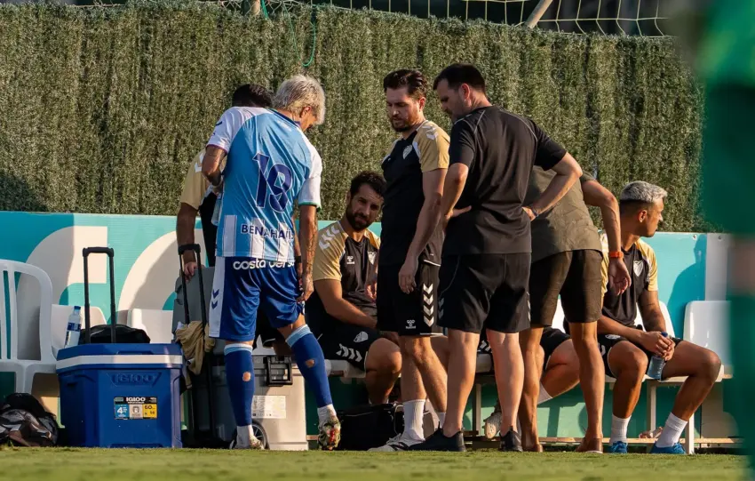 Juan Cruz lesión amistoso Málaga CF al ittihad