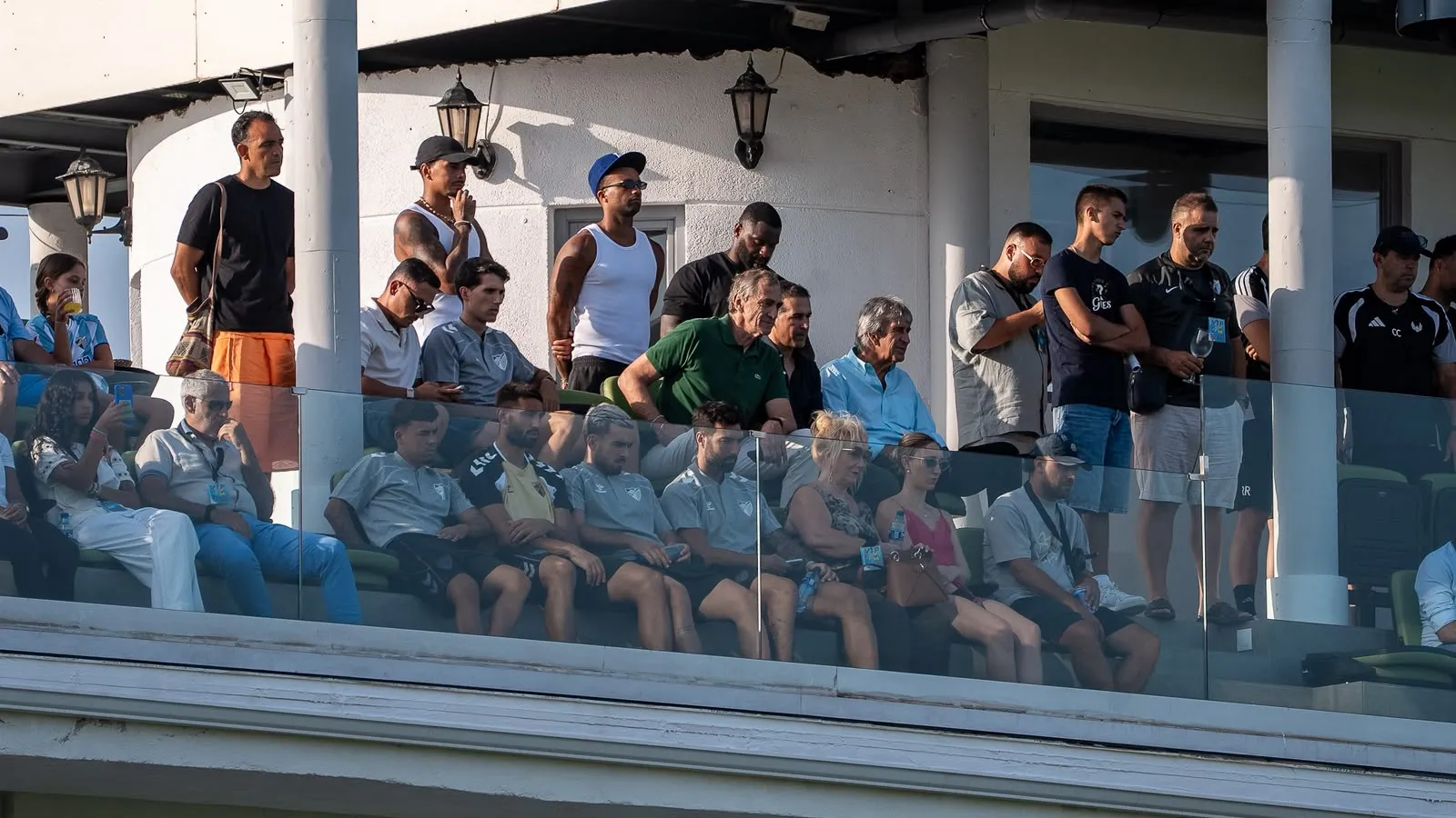LOS VIP EN EL MÁLAGA CF VS AL ITTIHAD