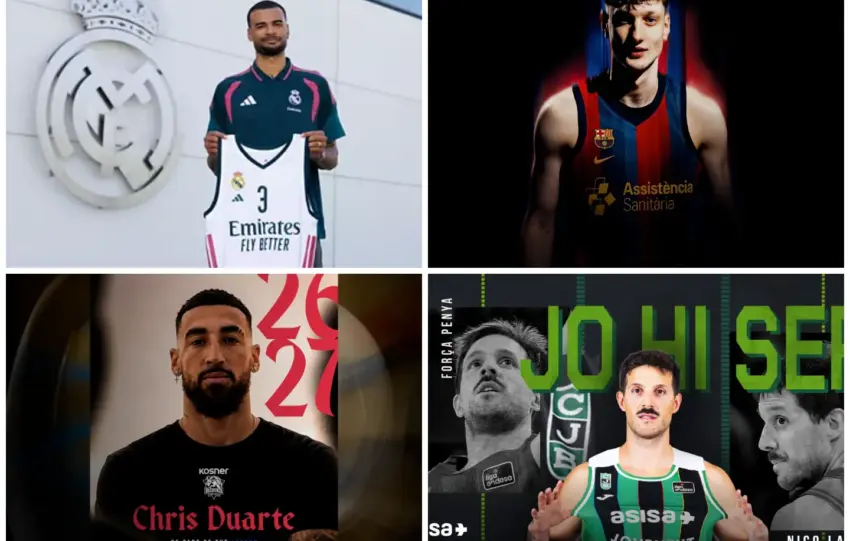 Mercado ACB: el Real Madrid golpea, el Barça sigue sumando y los rivales del Unicaja no frenan su reconstrucción