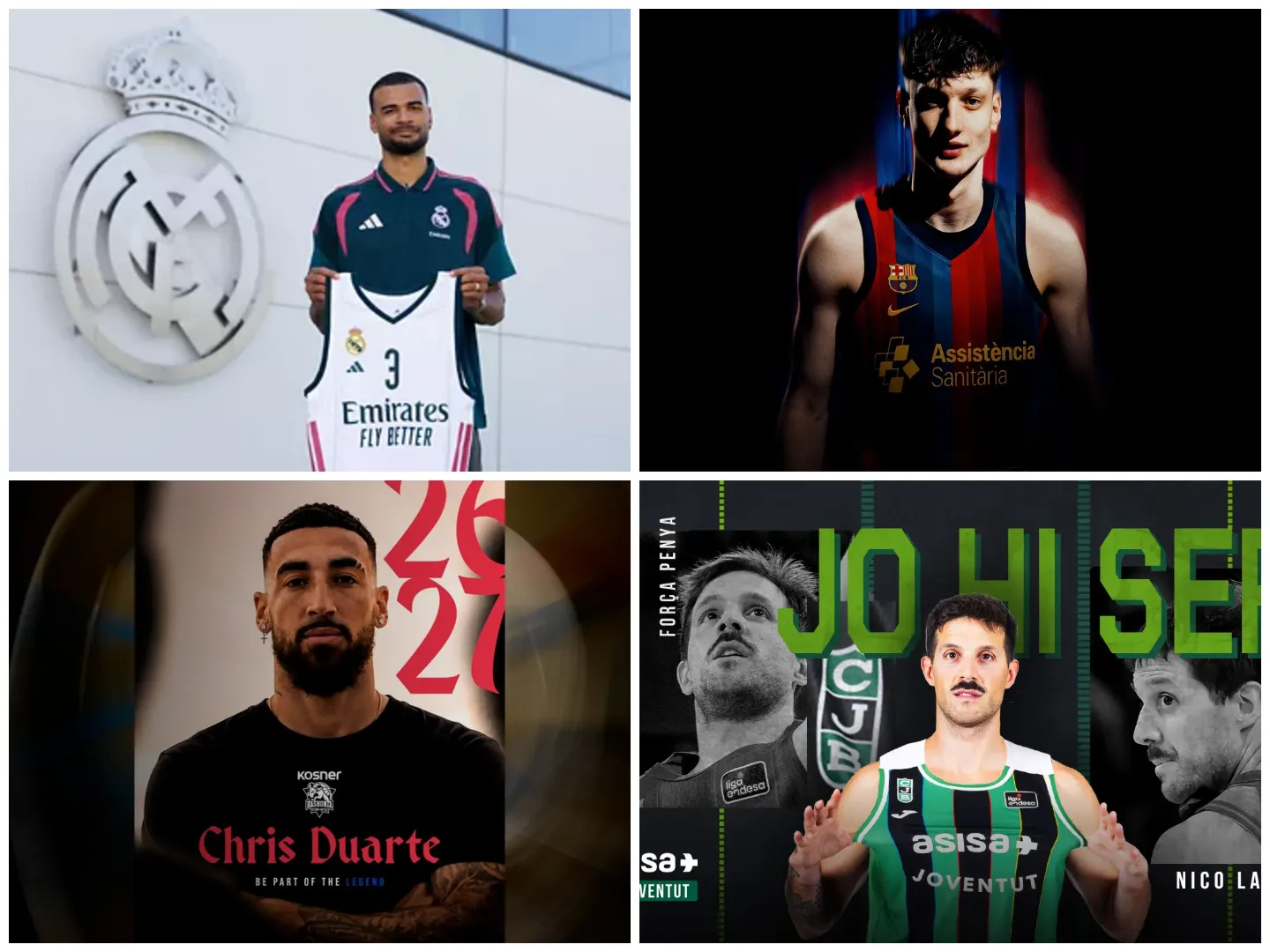 Radio Marca 16 Mercado ACB: el Real Madrid golpea, el Barça sigue sumando y los rivales del Unicaja no frenan su reconstrucción