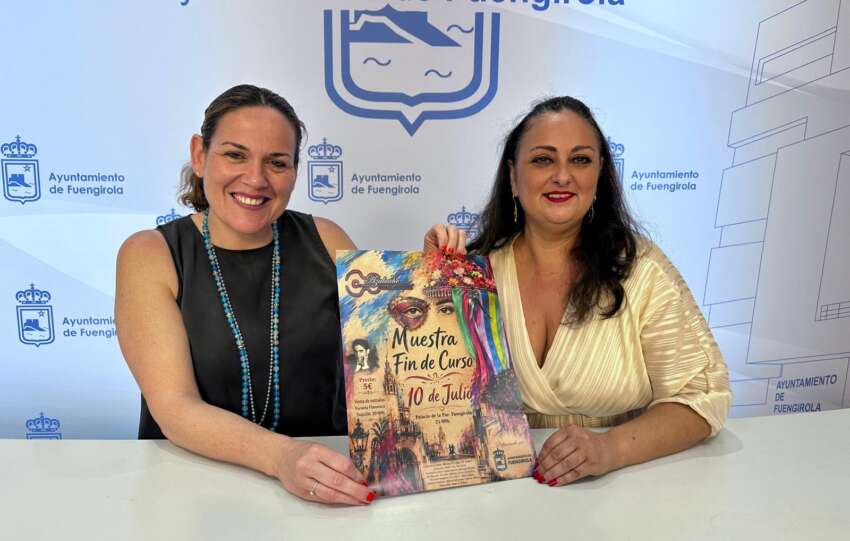 Moreno y Espinosa informan de la muestra de fin de curso de la Escuela Flamenca de Juan Antonio Perez Azabache