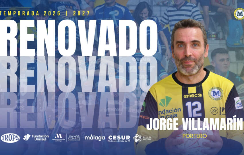 Villamarín seguirá liderando la portería del Trops Málaga en su apuesta por el ascenso