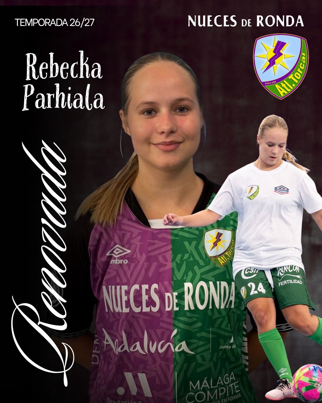 Radio Marca 26 Rebecka Parhiala continuará una temporada más en el Nueces de Ronda Atlético Torcal