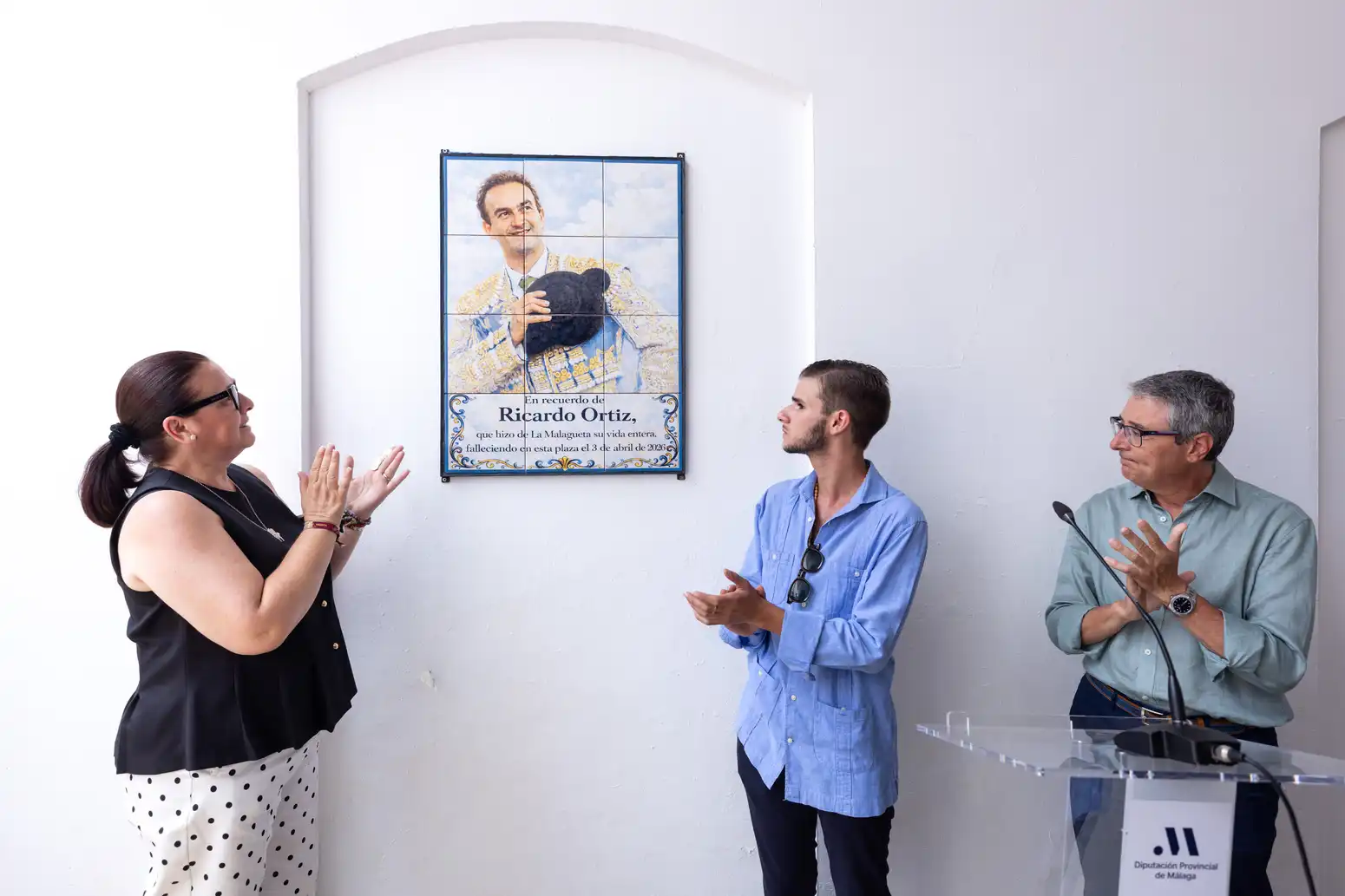 La plaza de toros de La Malagueta recordará para siempre al torero Ricardo Ortiz con el descubrimiento de un azulejo de cerámica con su imagen 4 17 - RICARDO ORTIZ LA MALAGUETA