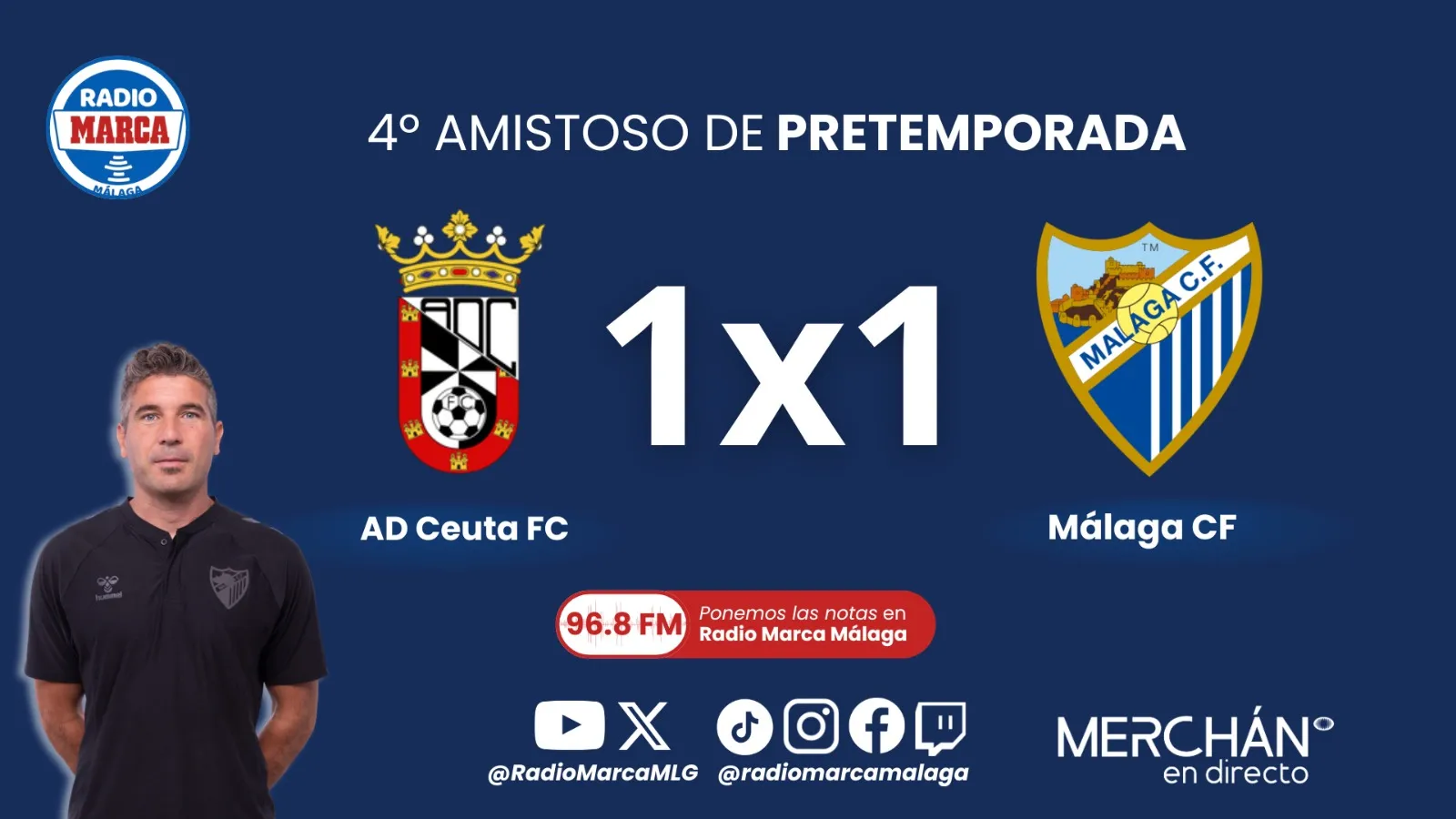 Este es el 1×1 y las notas del Málaga CF ante el Ceuta