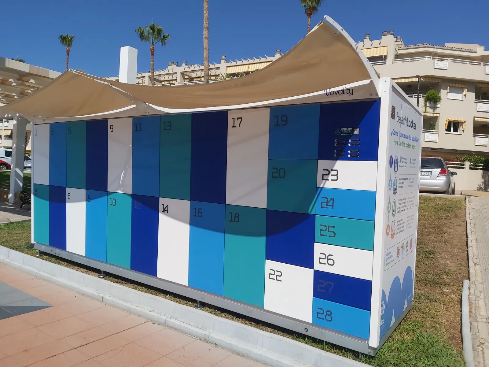 Torremolinos instala taquillas inteligentes en las playas para guardar pertenencias y cargar el móvil 3 69 - TAQUILLAS PLAYAS TORREMOLINOS